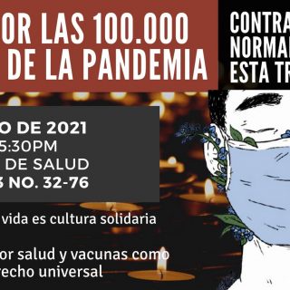 Mitin por las 100.000 muertes de la pandemia