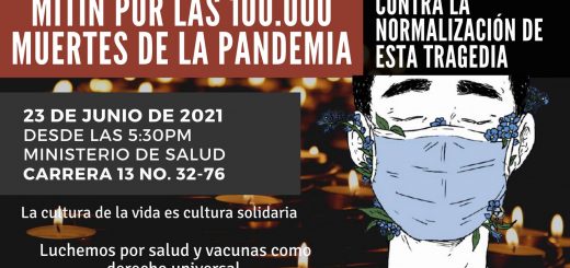 Mitin por las 100.000 muertes de la pandemia
