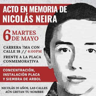 Acto en memoria de Nicolas Neira